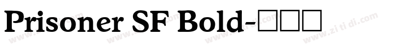 Prisoner SF Bold字体转换
